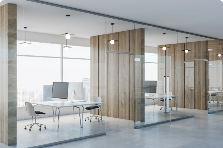 Energy efficiency in a sustainable office