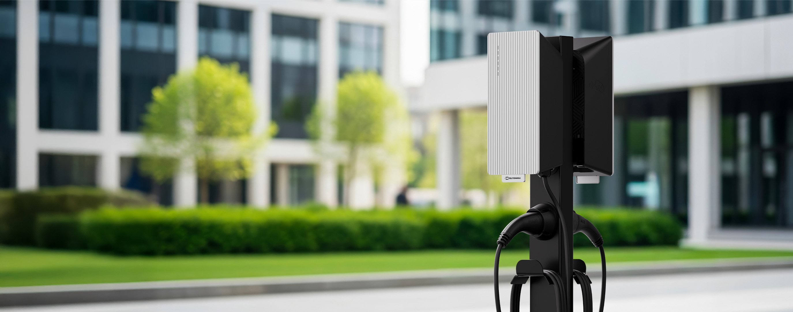 smart ev charger for office parking